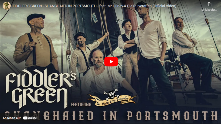 „Fiddler´s Green“ dreht Musikvideo an Bord